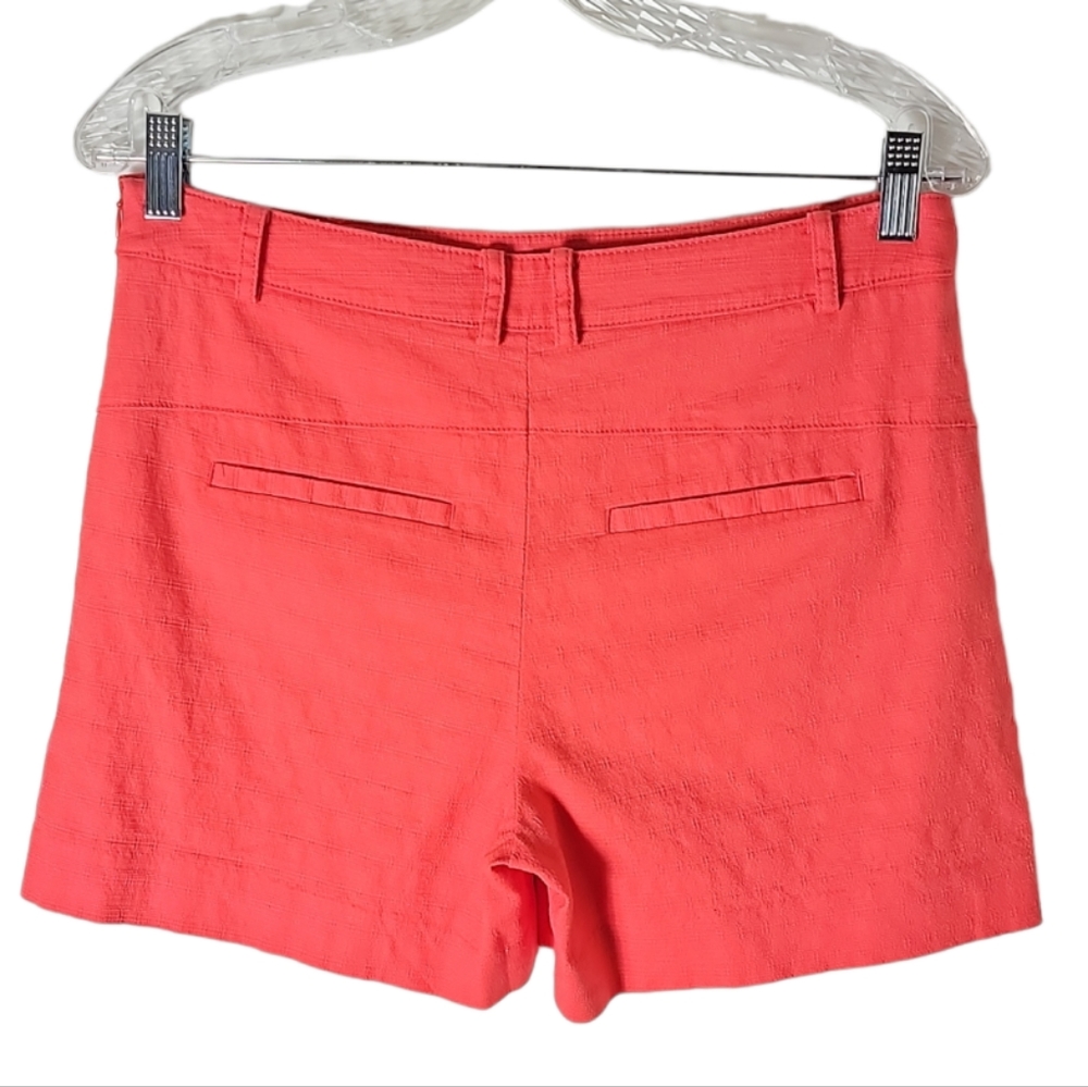 Elevense by Anthropologie mid rise orange shorts size 4 - Picture 3 of 9